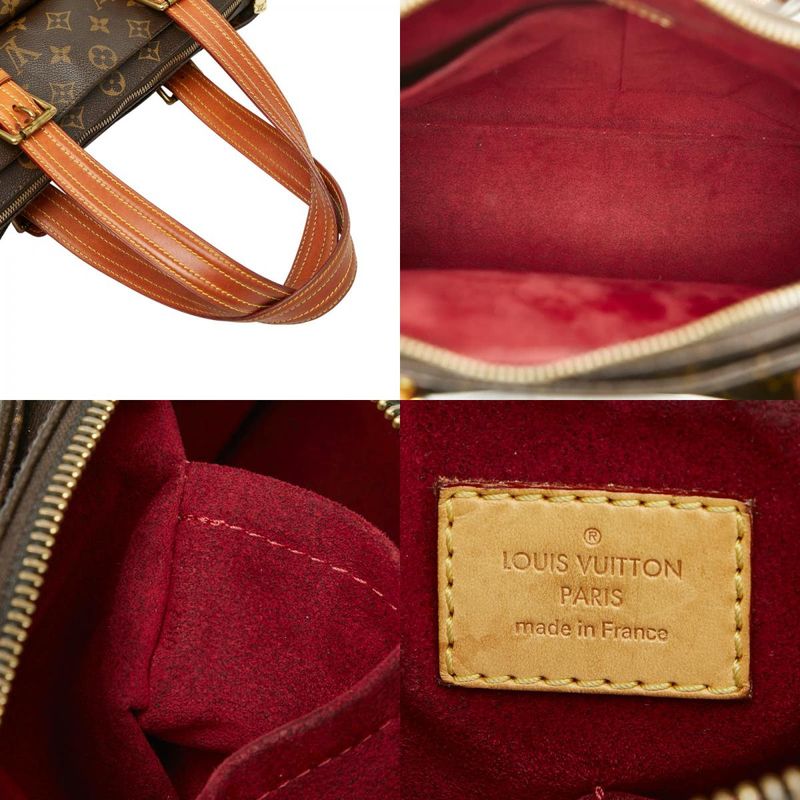 Louis Vuitton Monogram Multipli Cit Tote Handbag M51162 Brown PVC Leather