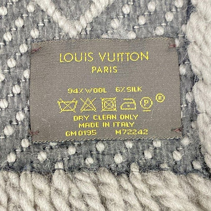 Louis Vuitton Scarf Echarpe Logomania M72242 Veronne Wool Silk