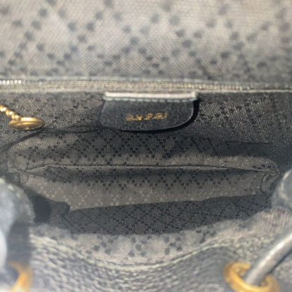 Gucci Vintage Bamboo Black Gold Hardware Suede 003 2852 0030 0 Backpack Daypack