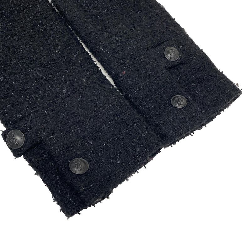 Chanel Jacket Size 40 M Women - P24331 Black Long Sleeve Tweed Fall Winter Wool