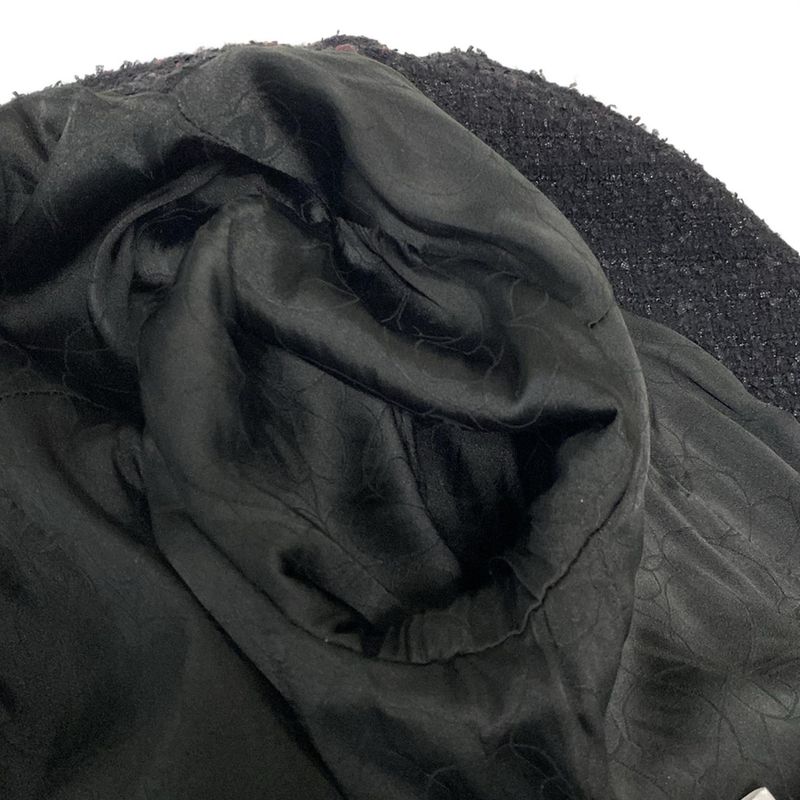 Chanel Jacket Size 40 M Women - P24331 Black Long Sleeve Tweed Fall Winter Wool