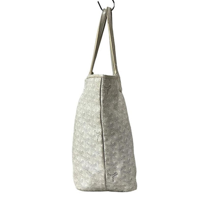 Goyard Tote Bag Saint Louis PM White×gray×light Gray Leather