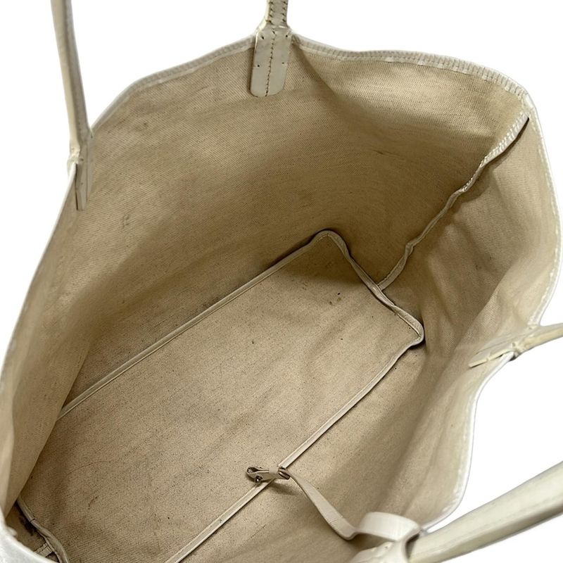 Goyard Tote Bag Saint Louis PM White×gray×light Gray Leather