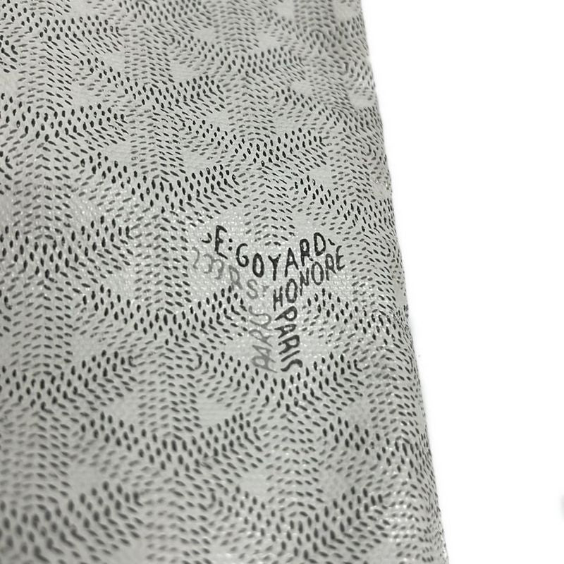 Goyard Tote Bag Saint Louis PM White×gray×light Gray Leather