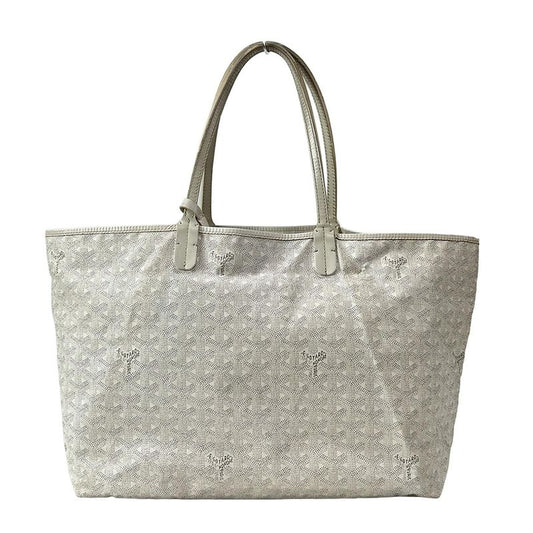 Goyard Tote Bag Saint Louis PM White×gray×light Gray Leather