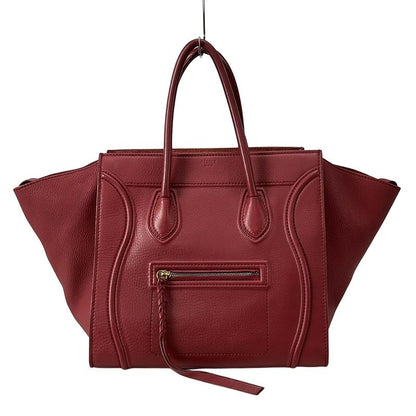 Celine Tote Bag Luggage Small Square Phantom 169953mc.27ed Red Leather