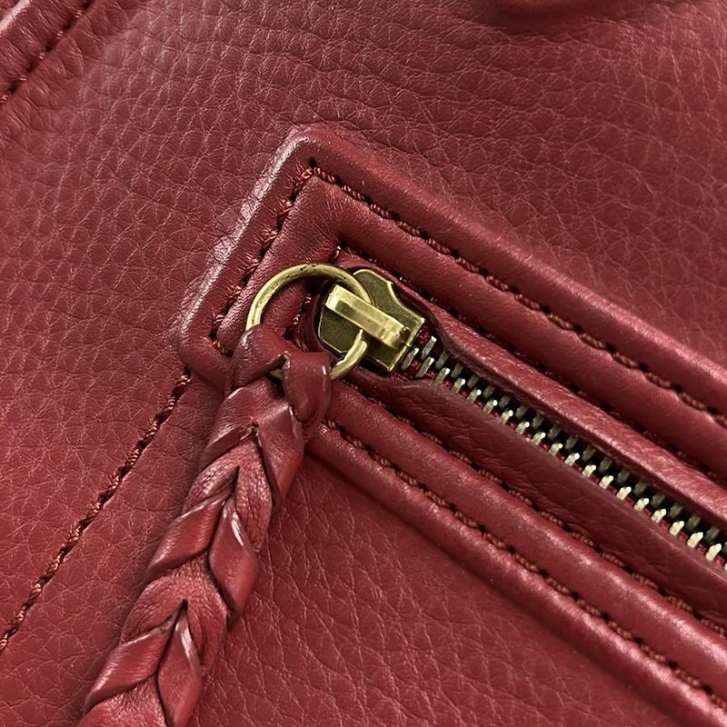 Celine Tote Bag Luggage Small Square Phantom 169953mc.27ed Red Leather