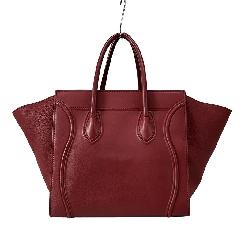 Celine Tote Bag Luggage Small Square Phantom 169953mc.27ed Red Leather