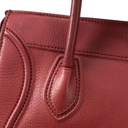 Celine Tote Bag Luggage Small Square Phantom 169953mc.27ed Red Leather