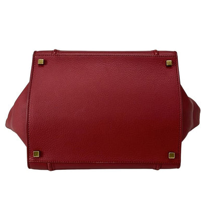 Celine Tote Bag Luggage Small Square Phantom 169953mc.27ed Red Leather