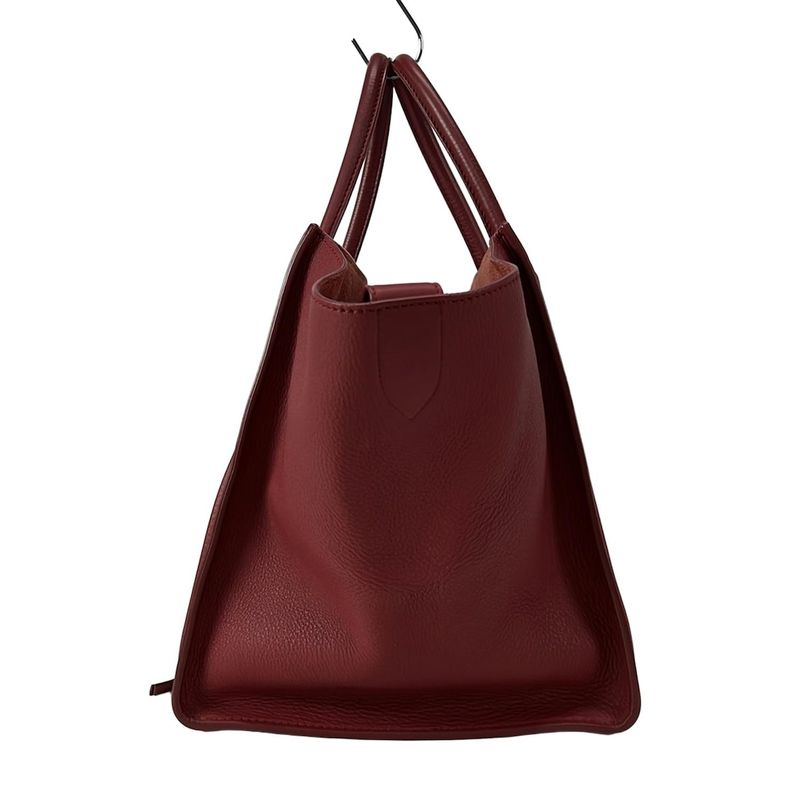 Celine Tote Bag Luggage Small Square Phantom 169953mc.27ed Red Leather