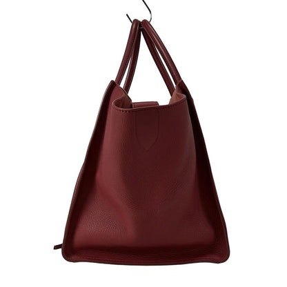 Celine Tote Bag Luggage Small Square Phantom 169953mc.27ed Red Leather