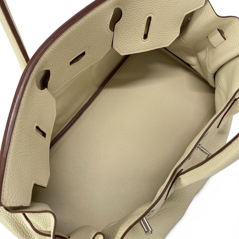 Hermes Shoulder Bag Shoulder Birkin Parchemin Silver Hardware