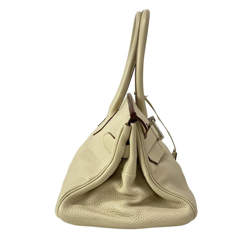 Hermes Shoulder Bag Shoulder Birkin Parchemin Silver Hardware