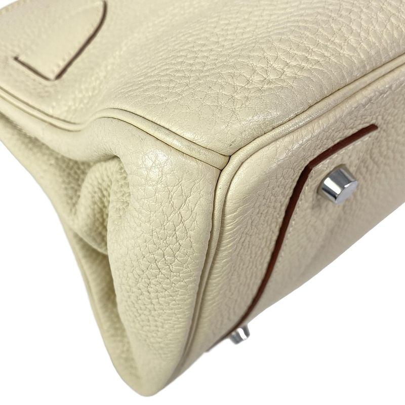 Hermes Shoulder Bag Shoulder Birkin Parchemin Silver Hardware