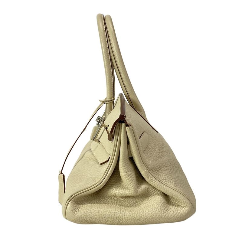 Hermes Shoulder Bag Shoulder Birkin Parchemin Silver Hardware