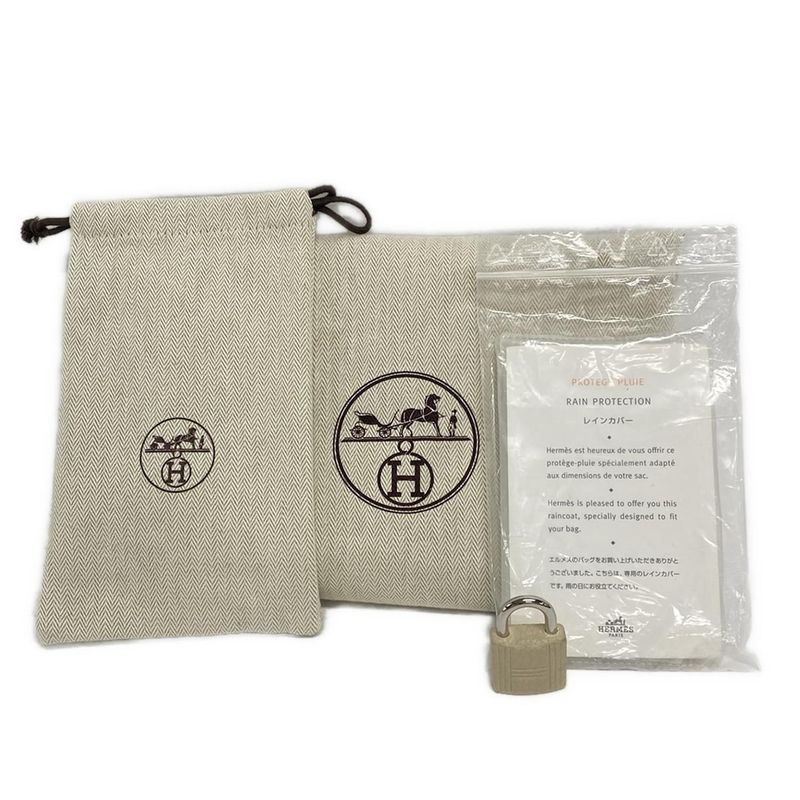 Hermes Shoulder Bag Shoulder Birkin Parchemin Silver Hardware