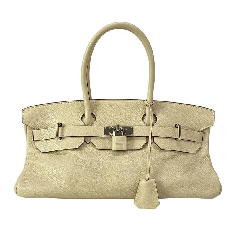 Hermes Shoulder Bag Shoulder Birkin Parchemin Silver Hardware