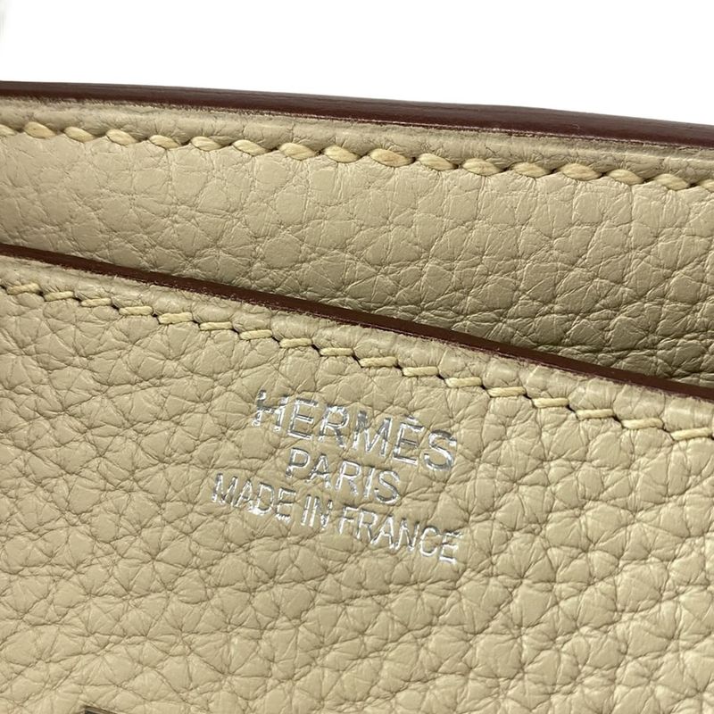 Hermes Shoulder Bag Shoulder Birkin Parchemin Silver Hardware