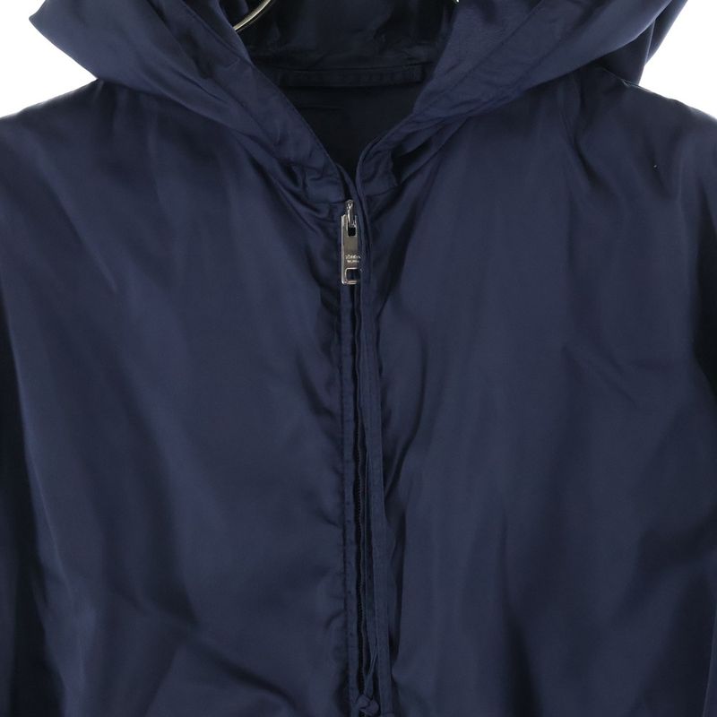 Prada Hoodie Nylon Jacket Navy Nylon XS
