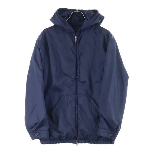 Prada Hoodie Nylon Jacket Navy Nylon XS