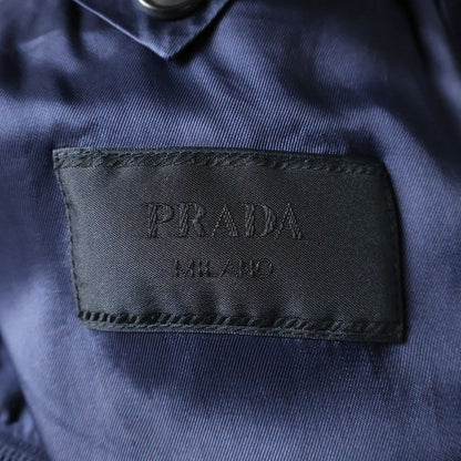 Prada Hoodie Nylon Jacket Navy Nylon XS