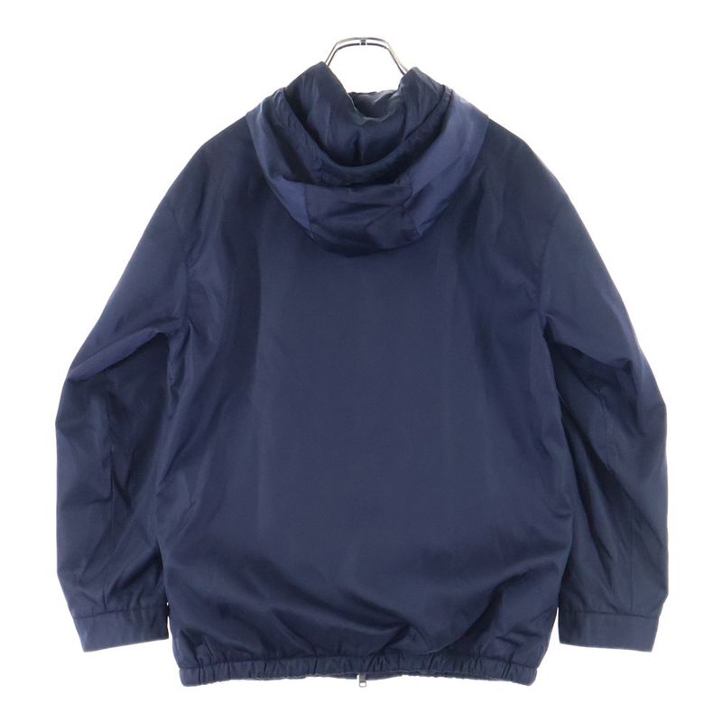 Prada Hoodie Nylon Jacket Navy Nylon XS
