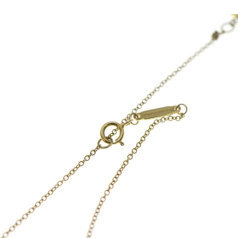 Tiffany & Co T-Smile Mini Necklace Au750 18k Yg Yellow Gold Pendant
