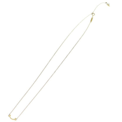 Tiffany & Co T-Smile Mini Necklace Au750 18k Yg Yellow Gold Pendant
