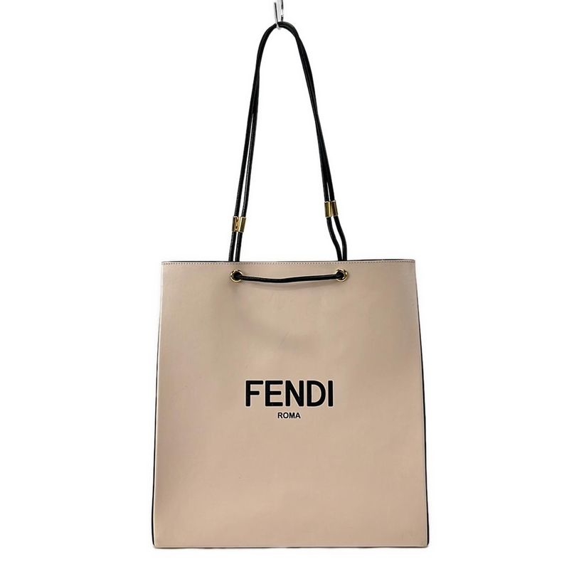 Fendi Tote Shopping Bag Medium Tote 8bh383-Adp6 Pink and Black 2way Leather