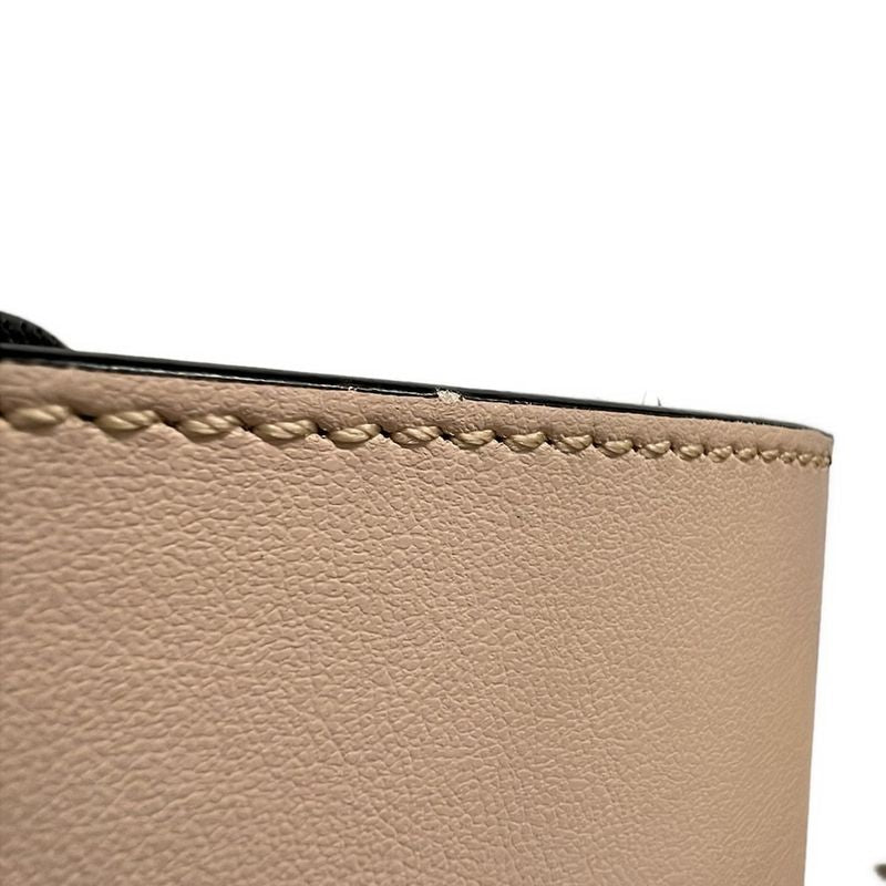 Fendi Tote Shopping Bag Medium Tote 8bh383-Adp6 Pink and Black 2way Leather