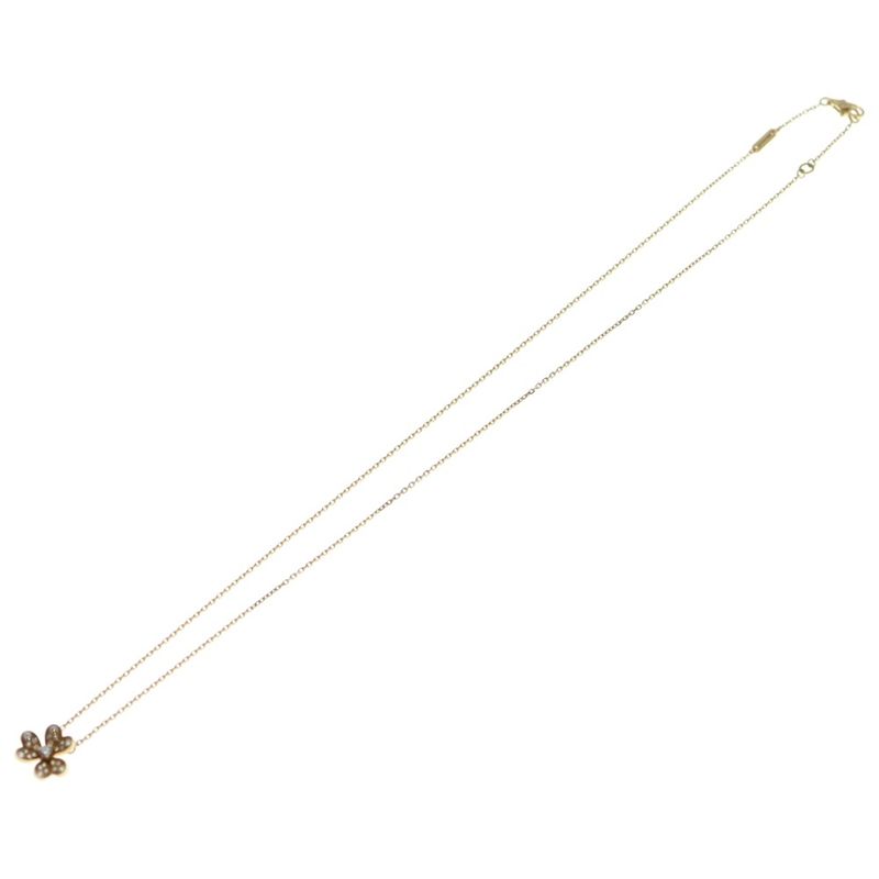 Van Cleef & Arpels Frivolle Mini Diamond Necklace Au750 18k Gold Pendant