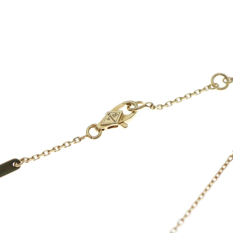 Van Cleef & Arpels Frivolle Mini Diamond Necklace Au750 18k Gold Pendant