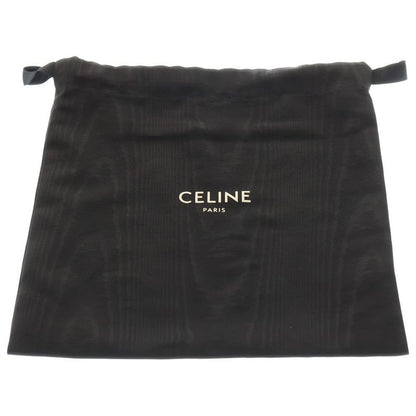 Celine Chain Clutch Triomphe Canvas and Lambskin Shoulder Bag Brown 10e382cbx.04