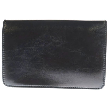 Christian Dior Duo Revolution Clutch Bag Second Bag Case Black Leather Gold