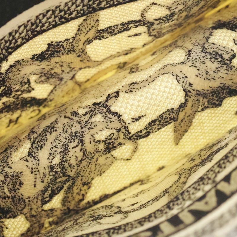 Christian Dior Book Tote Small Toile de Jouy Zodiac Embroidered Handbag Mini