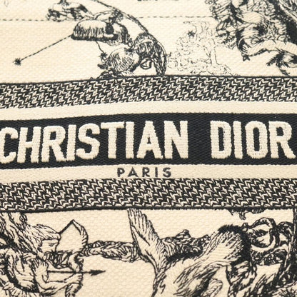 Christian Dior Book Tote Small Toile de Jouy Zodiac Embroidered Handbag Mini