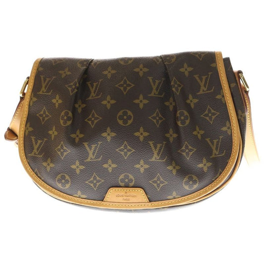 Louis Vuitton Monogram Menilmontagne PM Leather Shoulder Bag Brown M40474