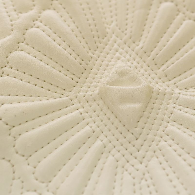 Chanel Coco Mark Embroidery Leather Flap Bag Shoulder Bag White Gdhardware