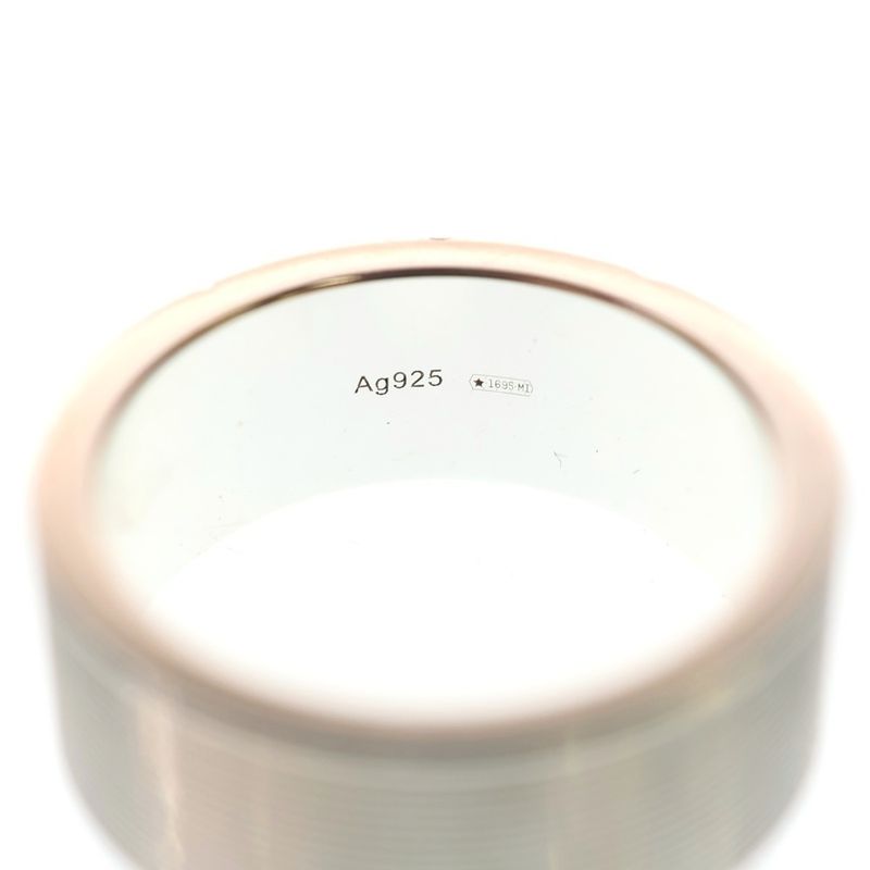 Gucci Logo Ring Silver Ag925 9.6g