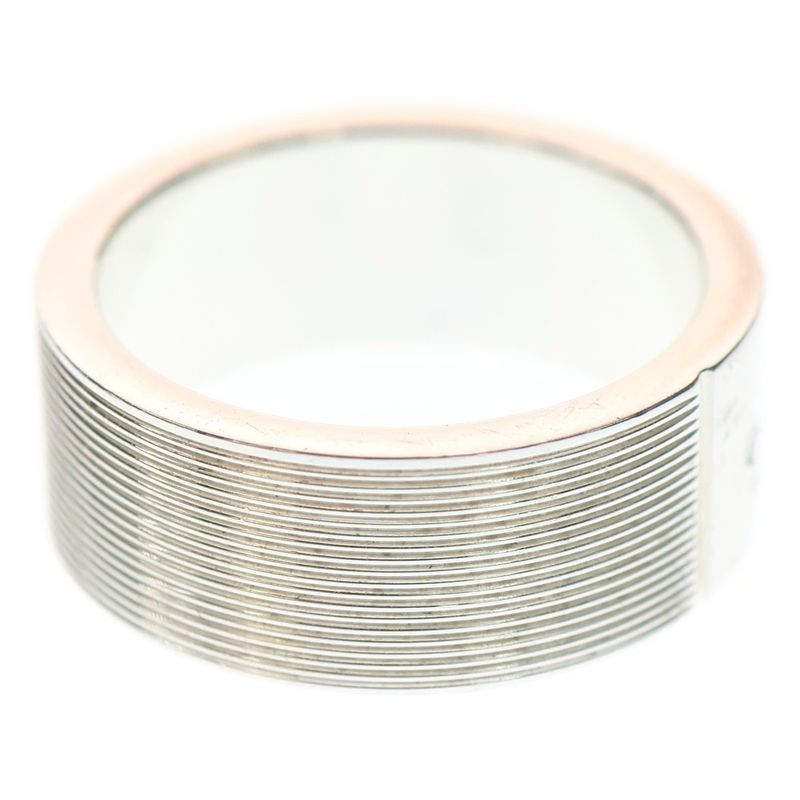 Gucci Logo Ring Silver Ag925 9.6g