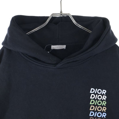 Dior 24ss Multi Color Logo Print Pullover Hoodie Pullover Hoodie Black 413j646a0