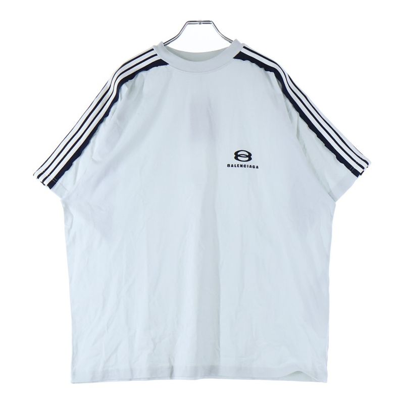 Balenciaga Logo-Embroidered Sideline Oversize D Short-Sleeved T-Shirt Cut and