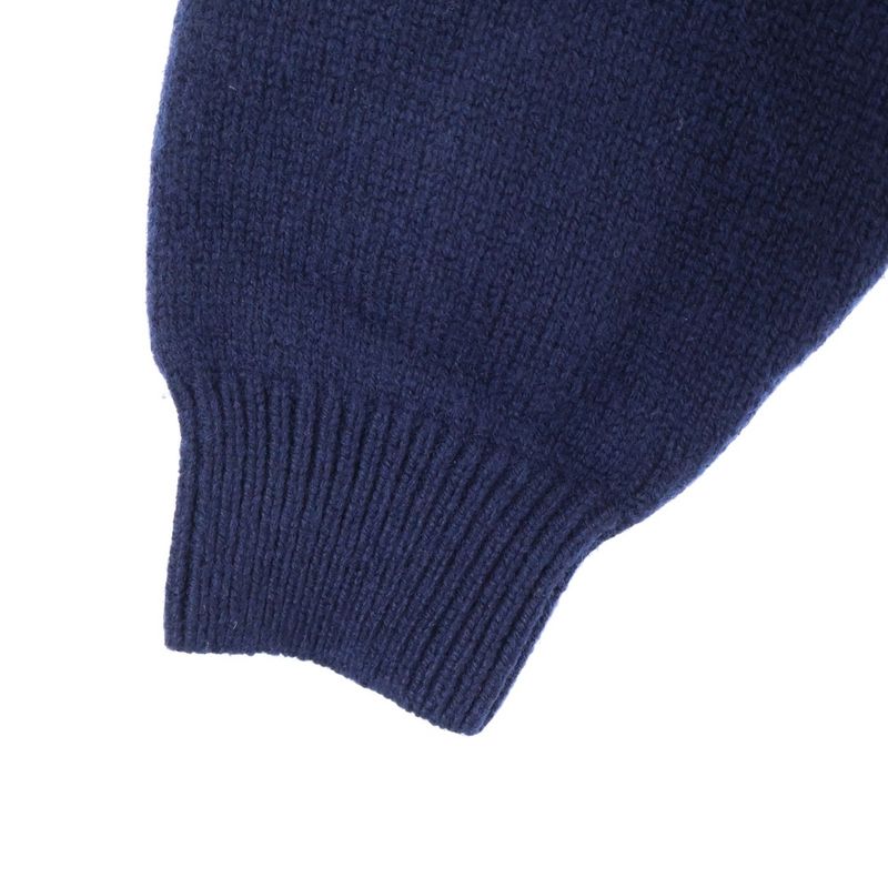 Celine Triomphe Embroidered Crewneck Sweater Knit Navy 2ac85048t