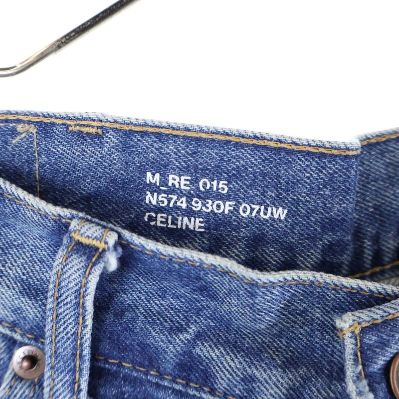 Celine 23ss Washed Denim Pants Indigo 2n574930f
