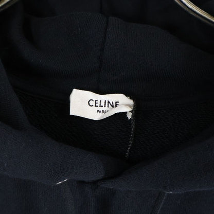 Celine Logo Print Pullover Hoodie Black 2y005632e
