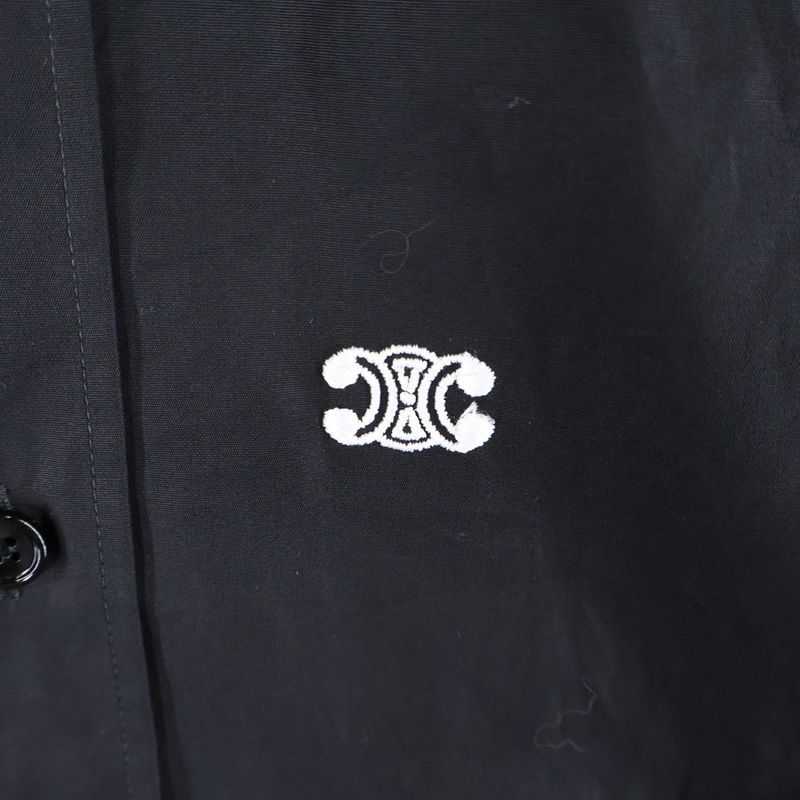 Celine Loose Shirt with Inverted Collar in Cotton Poplin 2c58b091f.38no