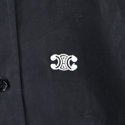 Celine Loose Shirt with Inverted Collar in Cotton Poplin 2c58b091f.38no