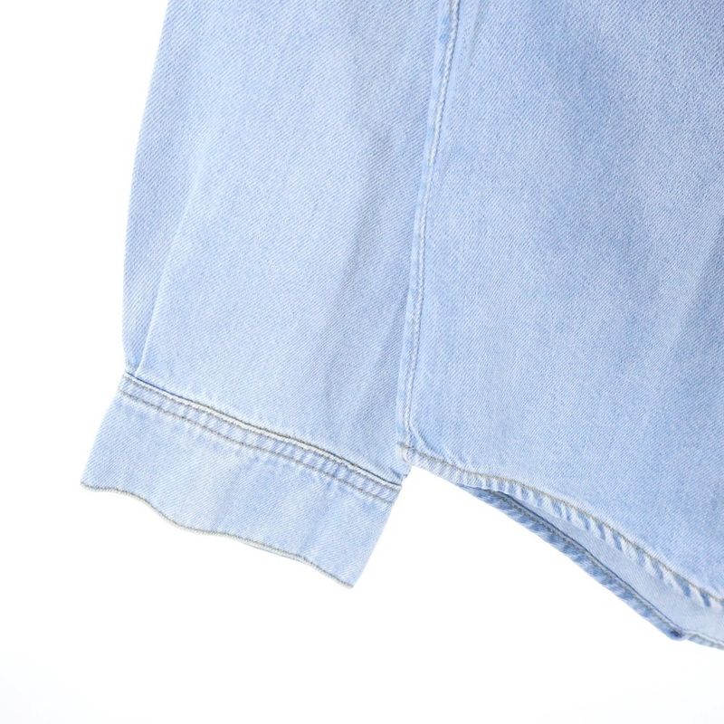 Celine Western Shirt in Faded Summer Wash Denim 2t303361u.08yk Western Denim