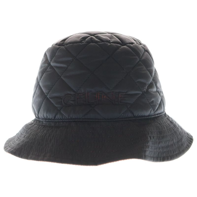 Celine Quilted Bucket Hat 2aub0495m.38no Black